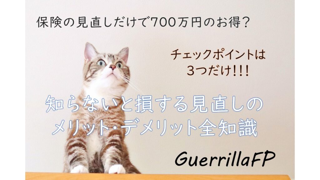 生命保険の見直しだけで700万円のお得？チェックポイントは３つだけ！！！知らないと損する見直しのメリット・デメリット全知識